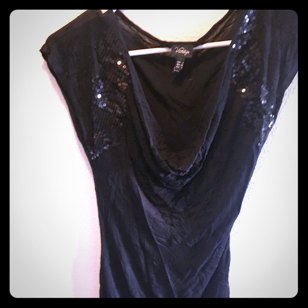 Black Blouse with Embellishments